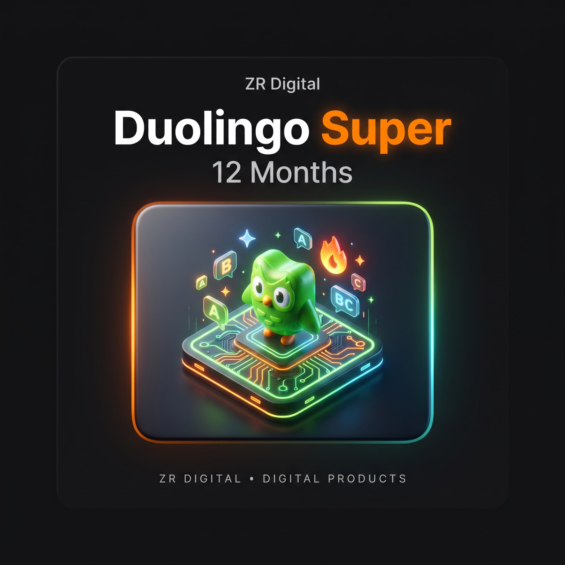 Duolingo Super — 12 mois